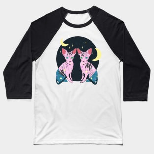 Sphynx Twins Baseball T-Shirt